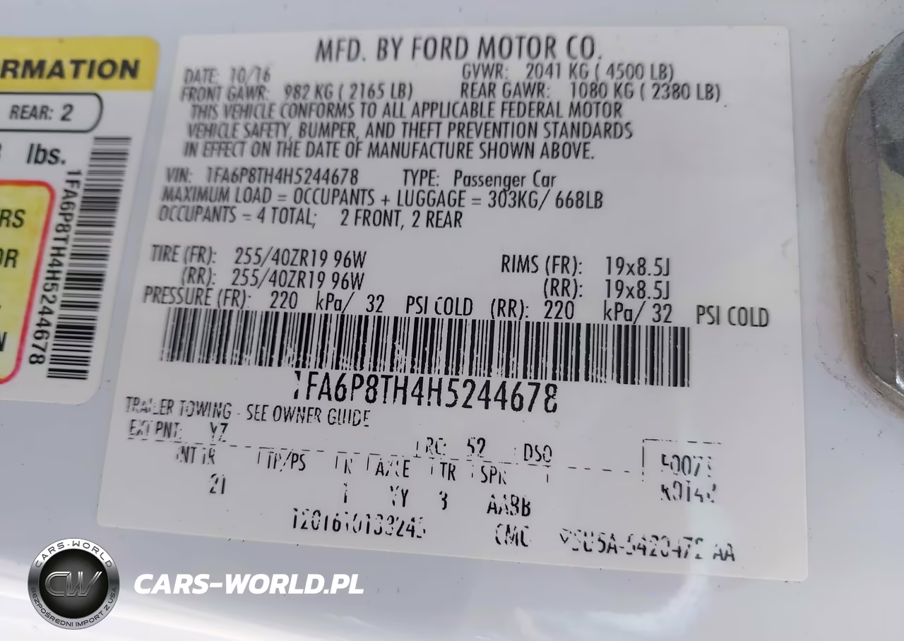 2017 Ford Mustang Ecoboost VIN:1FA6P8TH4H5244678 - 9
