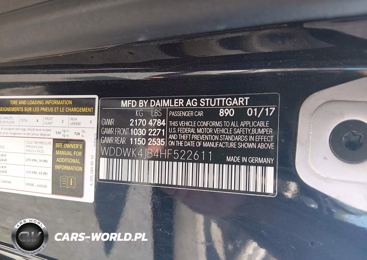2017 Mercedes-Benz C 300 VIN:WDDWK4JB4HF522611 - 9