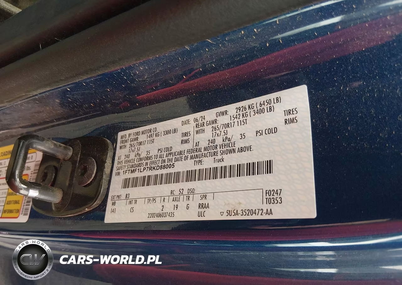 2024 Ford F-150 Xl VIN:1FTMF1LP7RKD88005 - 9