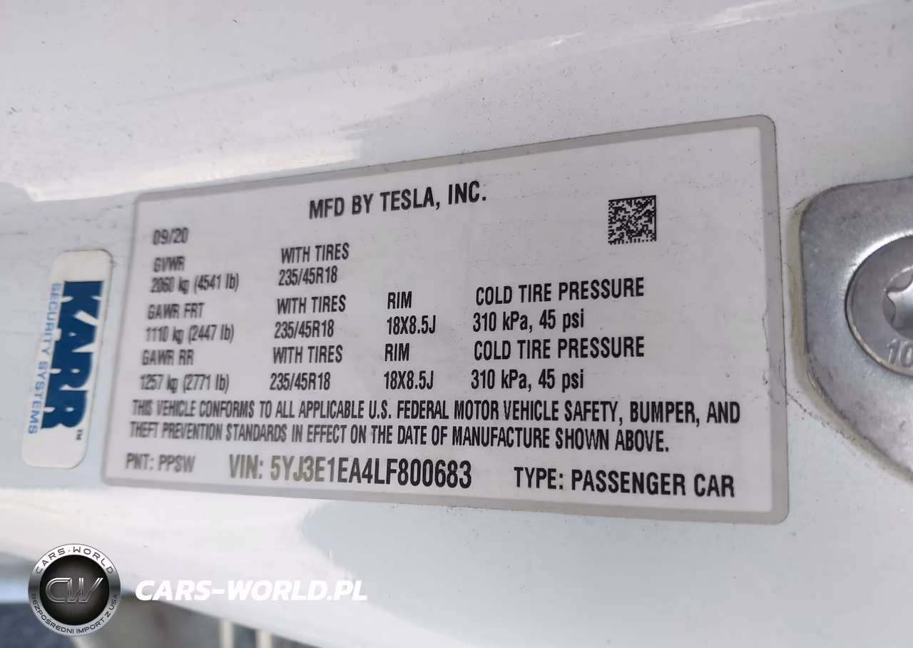 2020 Tesla Model 3 Standard Range Plus Rear-Wheel Drive-Standard Range Rear-Wheel Drive VIN:5YJ3E1EA4LF800683 - 9