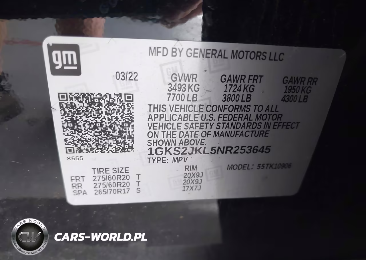 2022 GMC Yukon Xl 4Wd Denali VIN:1GKS2JKL5NR253645 - 9