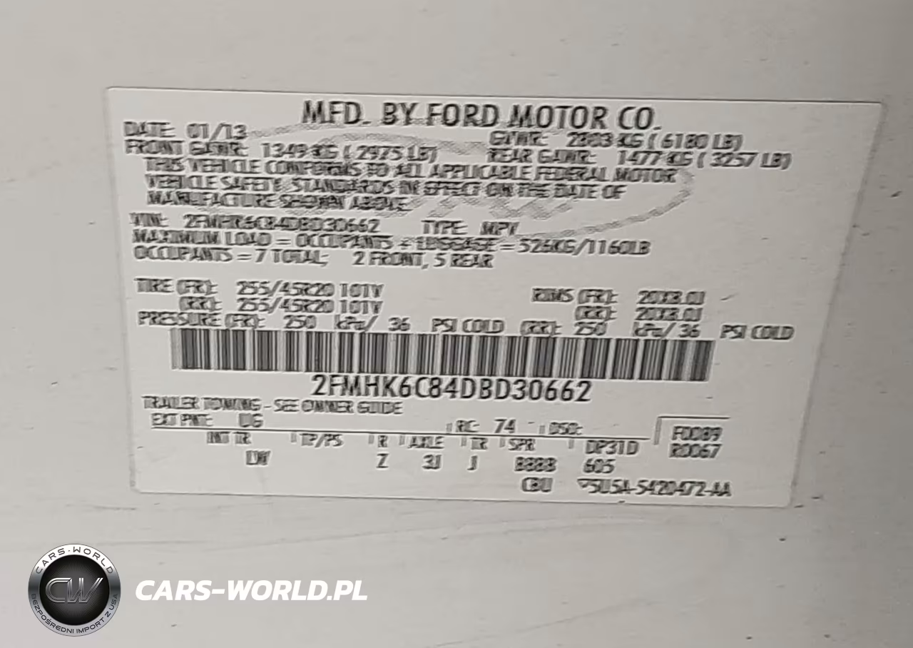 2013 Ford Flex Sel VIN:2FMHK6C84DBD30662 - 9