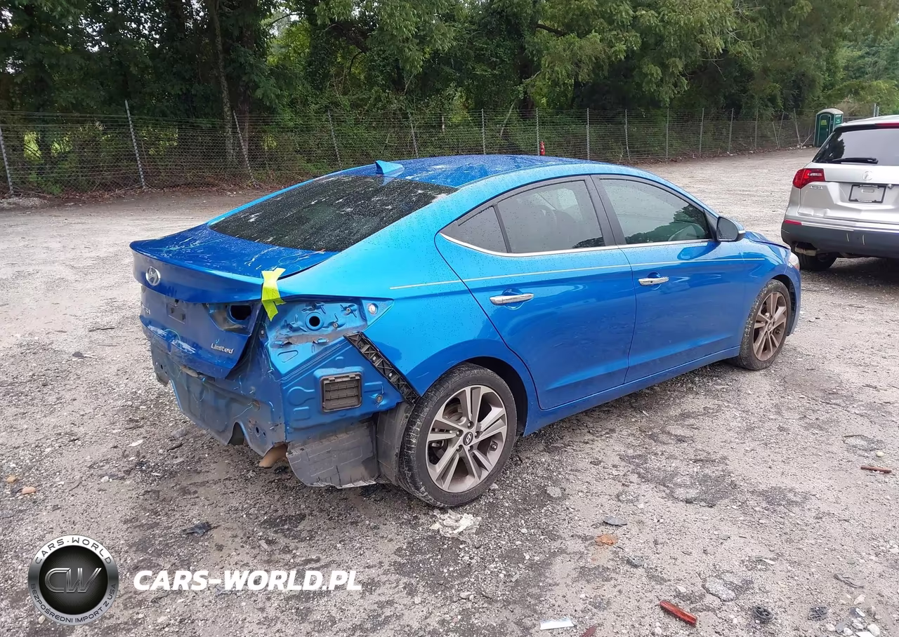 2017 Hyundai Elantra Limited VIN:5NPD84LF8HH015328 - 4