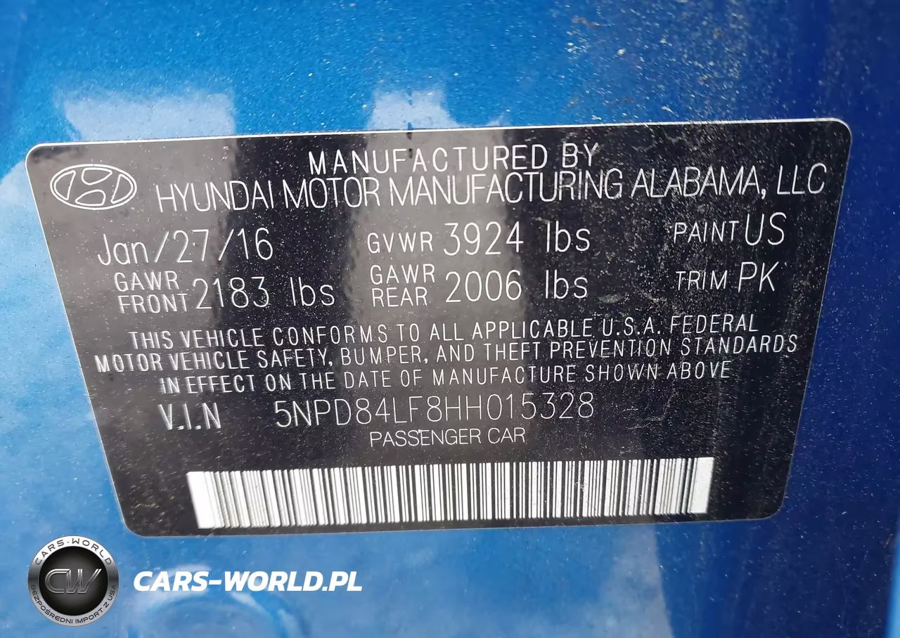 2017 Hyundai Elantra Limited VIN:5NPD84LF8HH015328 - 9