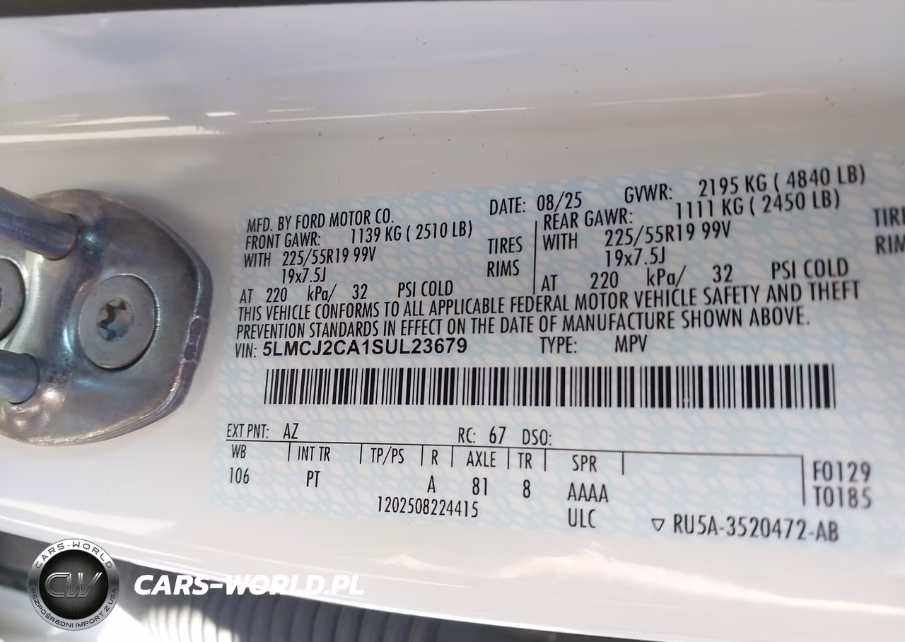 2025 Lincoln Corsair Reserve VIN:5LMCJ2CA1SUL23679 - 9