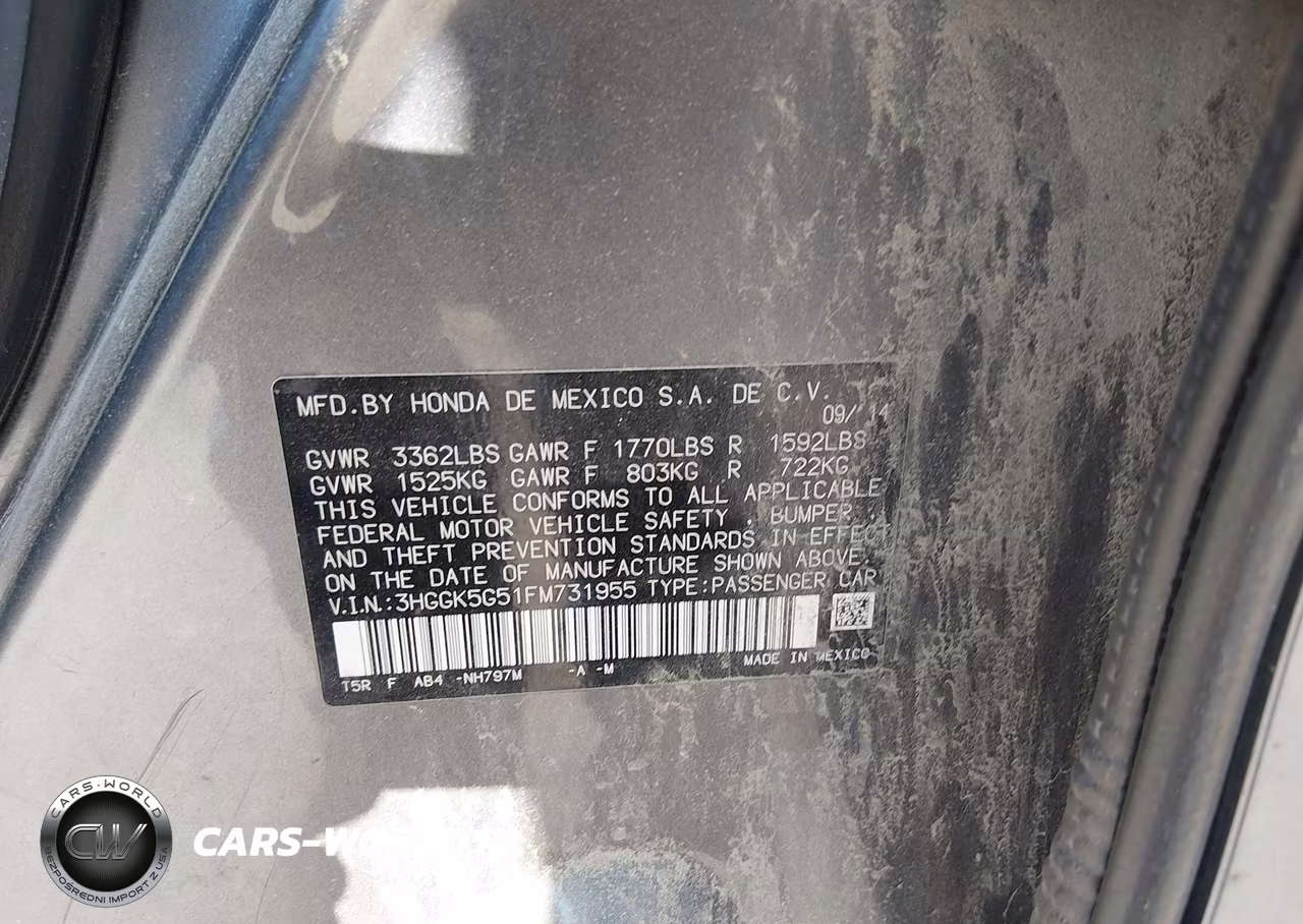 2015 Honda Fit Lx VIN:3HGGK5G51FM731955 - 9