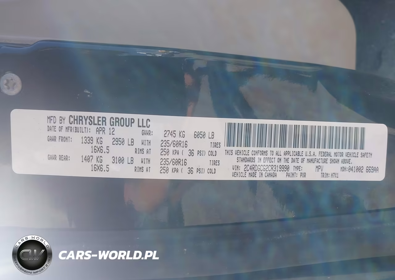 2012 Dodge Grand Caravan Sxt VIN:2C4RDGCG2CR319990 - 9