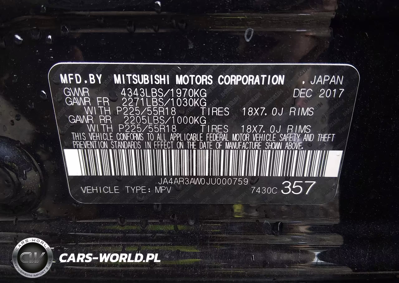 2018 Mitsubishi Outlander Sport 2.4 Se VIN:JA4AR3AW0JU000759 - 9