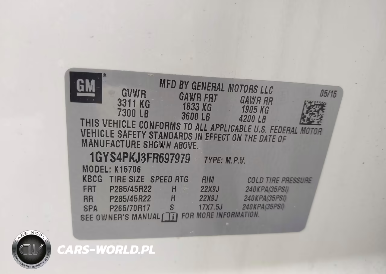 2015 Cadillac Escalade Platinum VIN:1GYS4PKJ3FR697979 - 9