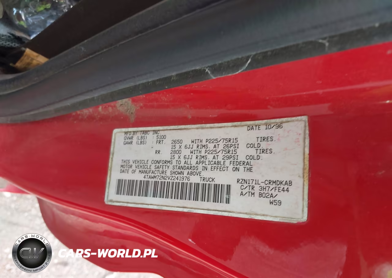 1997 Toyota Tacoma VIN:4TAWM72N2VZ241976 - 9