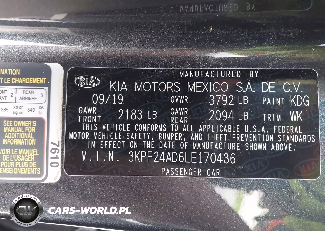 2020 Kia Forte Lxs VIN:3KPF24AD6LE170436 - 9