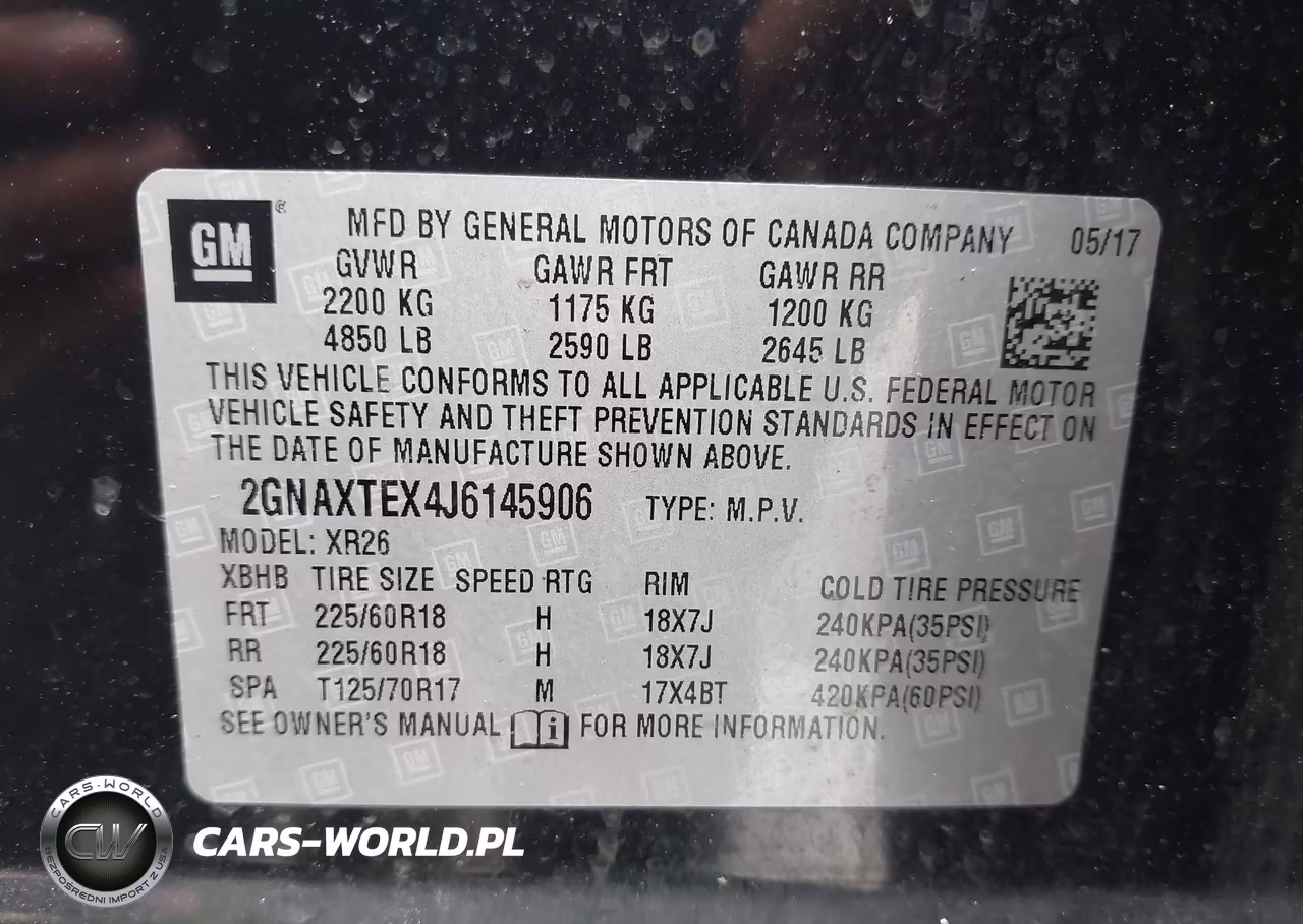 2018 Chevrolet Equinox Lt VIN:2GNAXTEX4J6145906 - 9