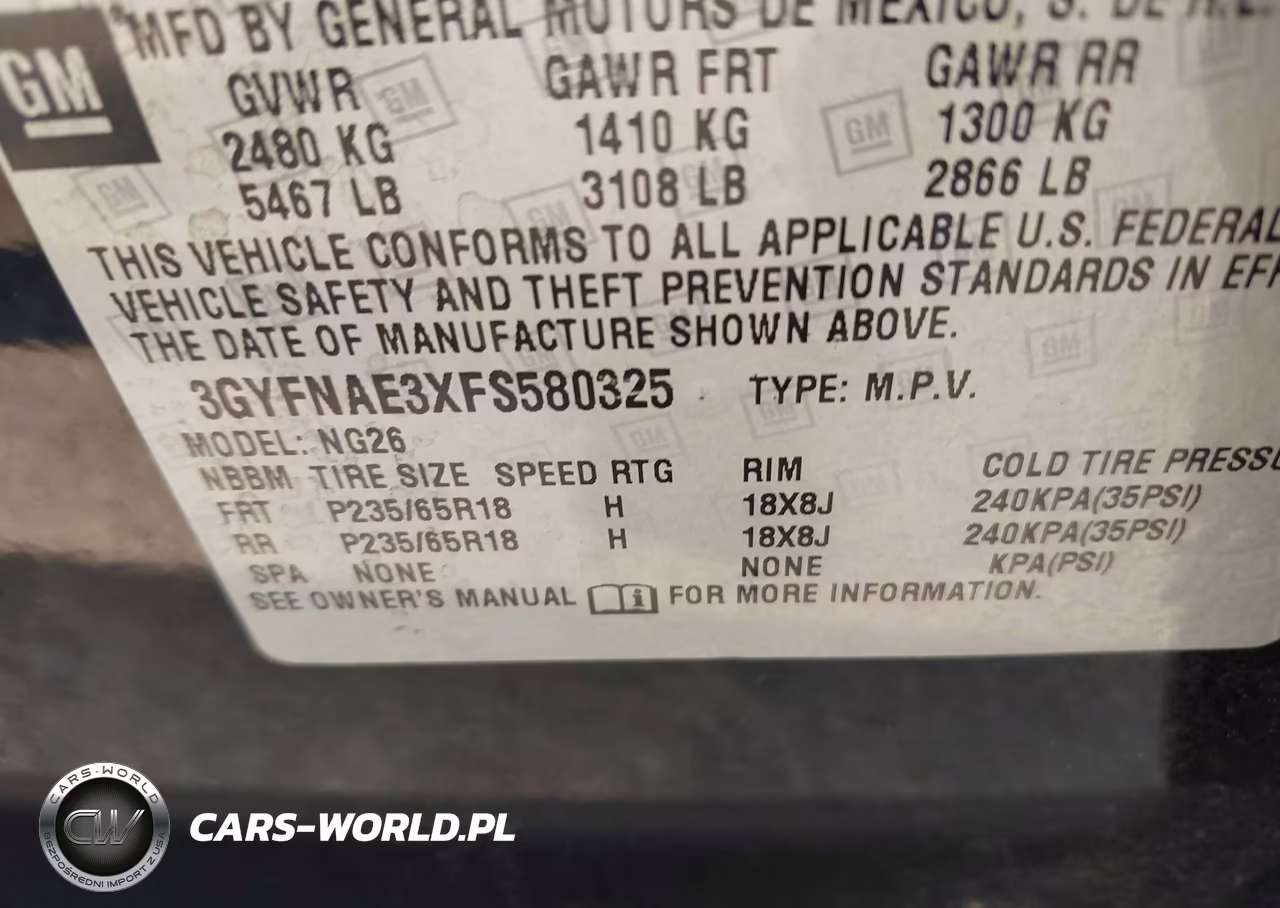2015 Cadillac Srx Standard VIN:3GYFNAE3XFS580325 - 9