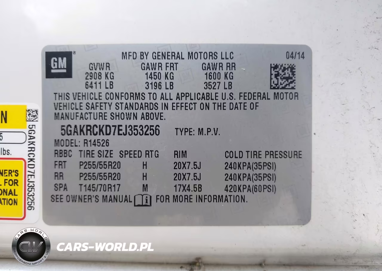 2014 Buick Enclave Premium VIN:5GAKRCKD7EJ353256 - 9