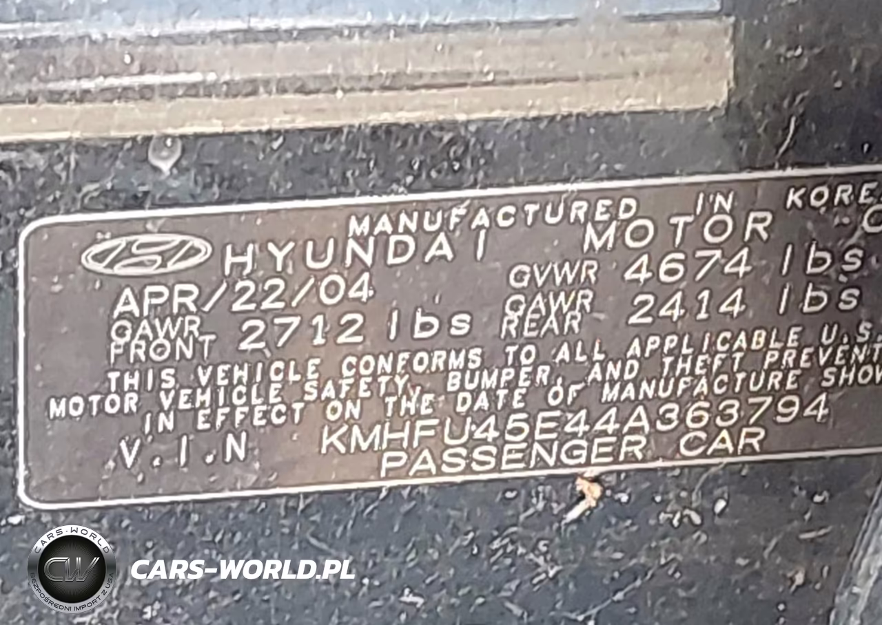 2004 Hyundai Xg350 L VIN:KMHFU45E44A363794 - 9