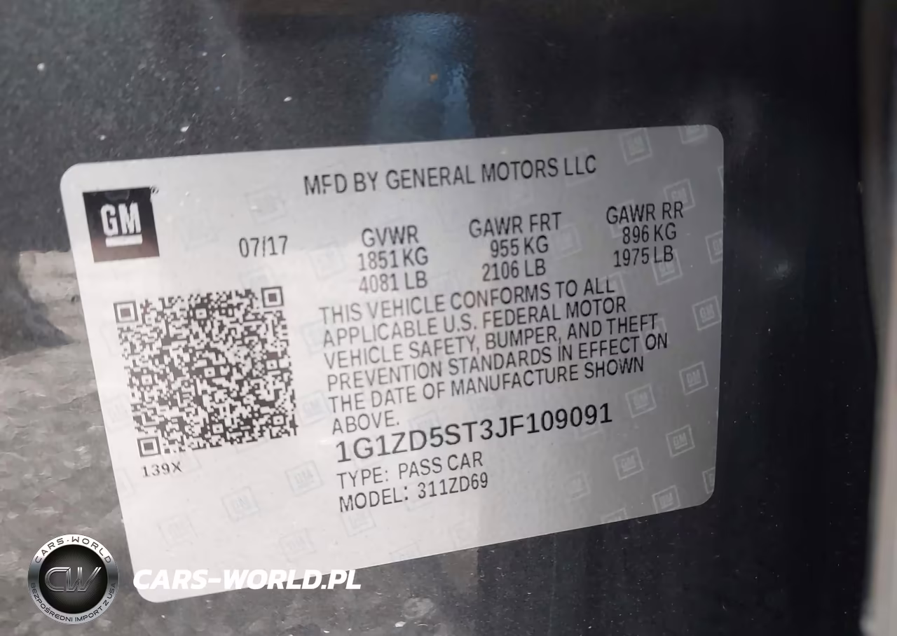 2018 Chevrolet Malibu Lt VIN:1G1ZD5ST3JF109091 - 9