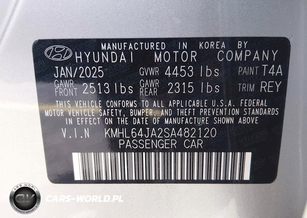 2025 Hyundai Sonata Sel VIN:KMHL64JA2SA482120 - 9