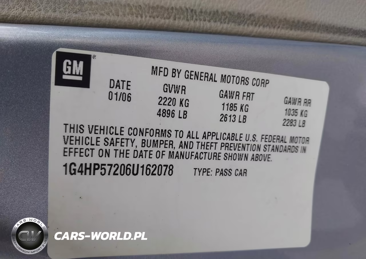 2006 Buick Lucerne Cx VIN:1G4HP57206U162078 - 9
