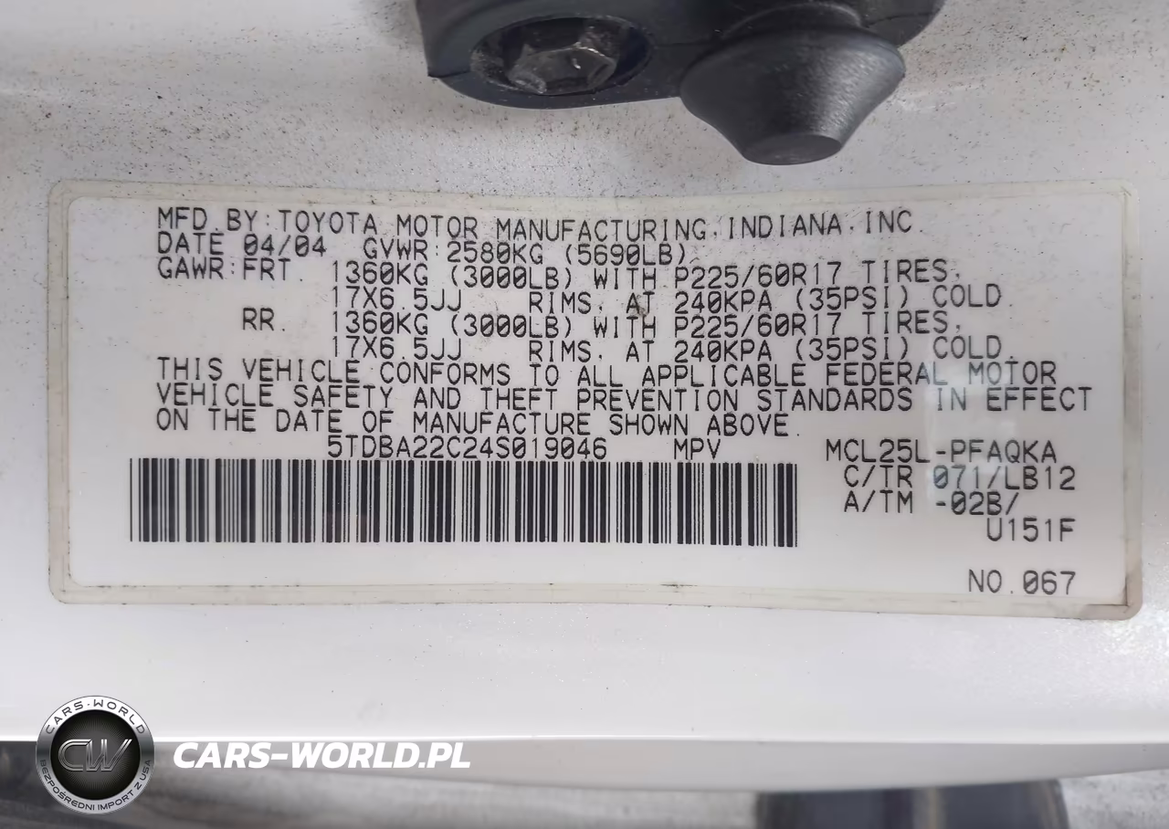 2004 Toyota Sienna Xle-Xle Limited VIN:5TDBA22C24S019046 - 9