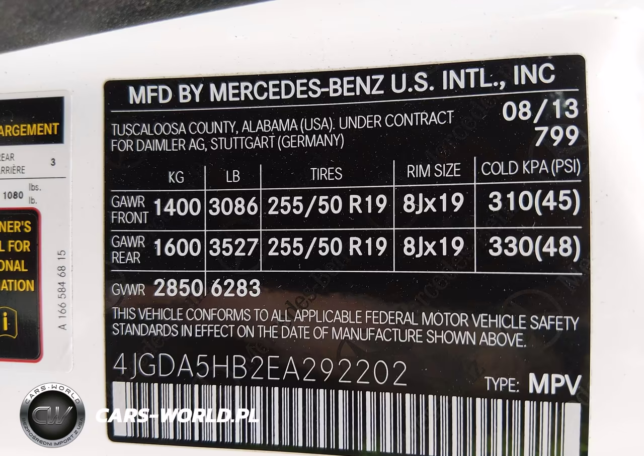 2014 Mercedes-Benz Ml 350 4Matic VIN:4JGDA5HB2EA292202 - 9