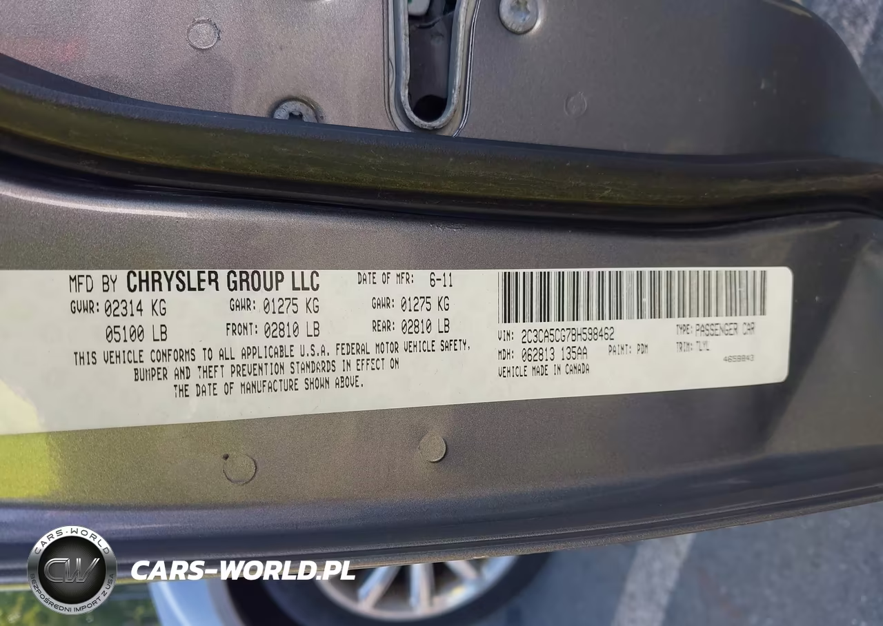 2011 Chrysler 300 Limited VIN:2C3CA5CG7BH598462 - 9