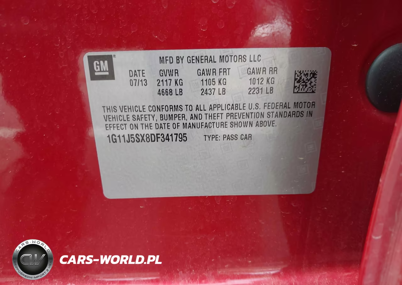 2013 Chevrolet Malibu 2Lz VIN:1G11J5SX8DF341795 - 9