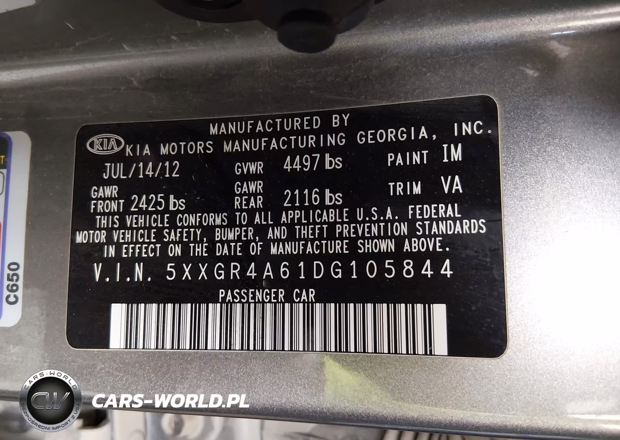 2013 Kia Optima Sx VIN:5XXGR4A61DG105844 - 9