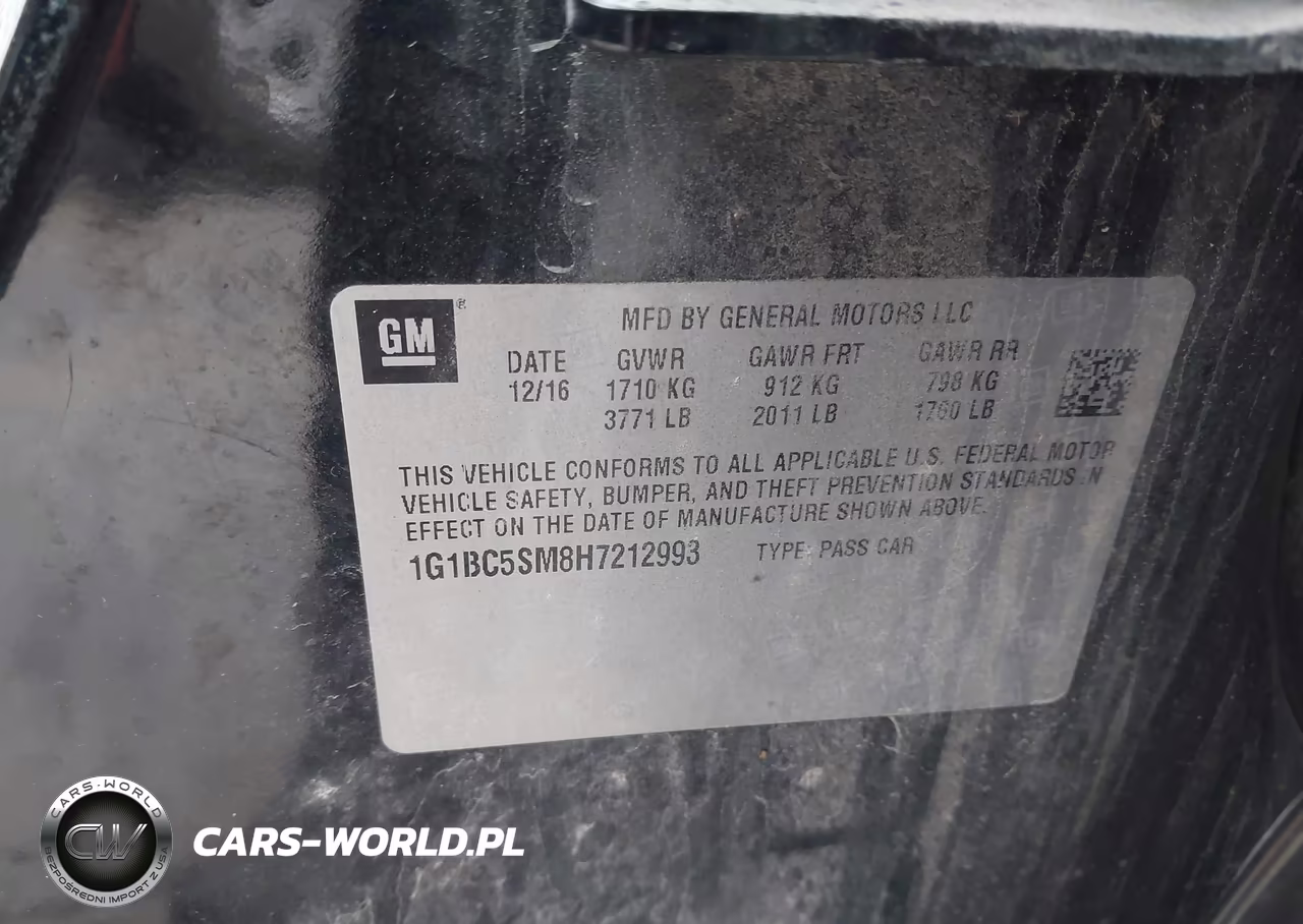 2017 Chevrolet Cruze Ls Auto VIN:1G1BC5SM8H7212993 - 9