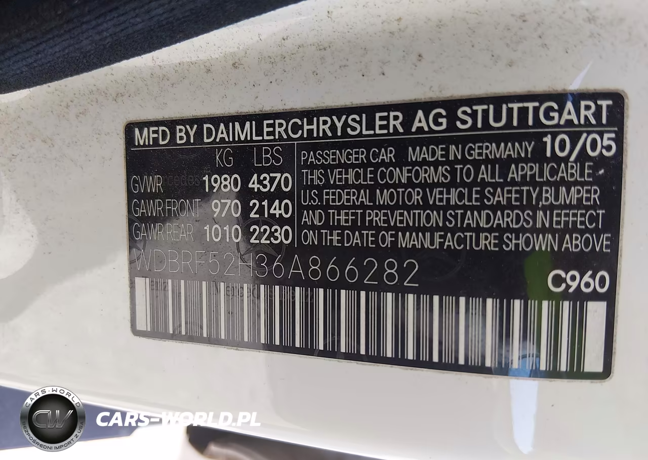 2006 Mercedes-Benz C 230 Sport VIN:WDBRF52H36A866282 - 9
