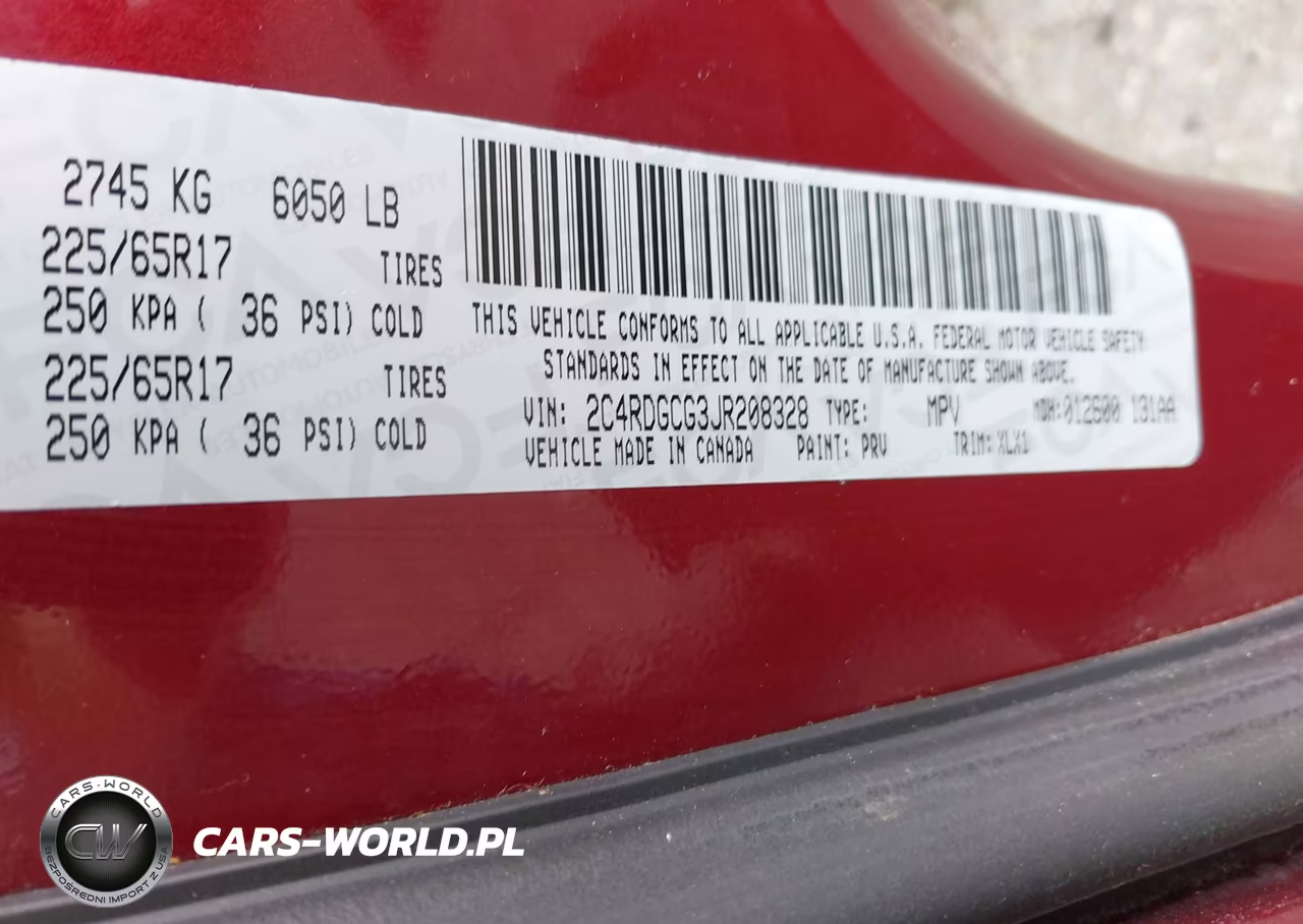 2018 Dodge Grand Caravan Sxt VIN:2C4RDGCG3JR208328 - 9