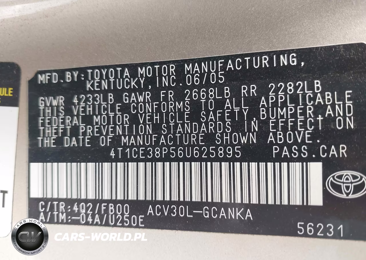 2006 Toyota Camry Solara Se VIN:4T1CE38P56U625895 - 9