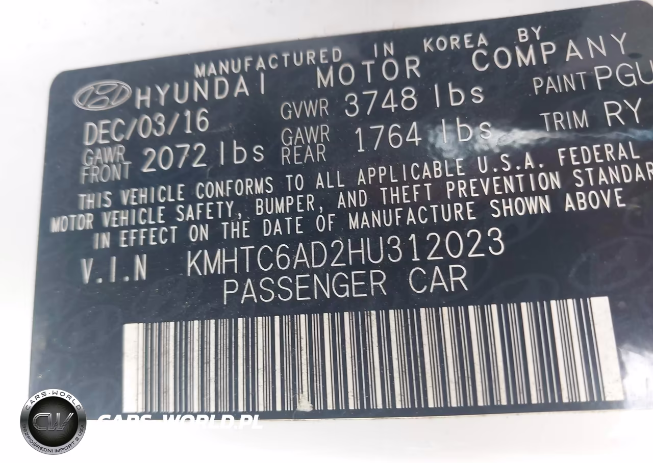 2017 Hyundai Veloster VIN:KMHTC6AD2HU312023 - 9