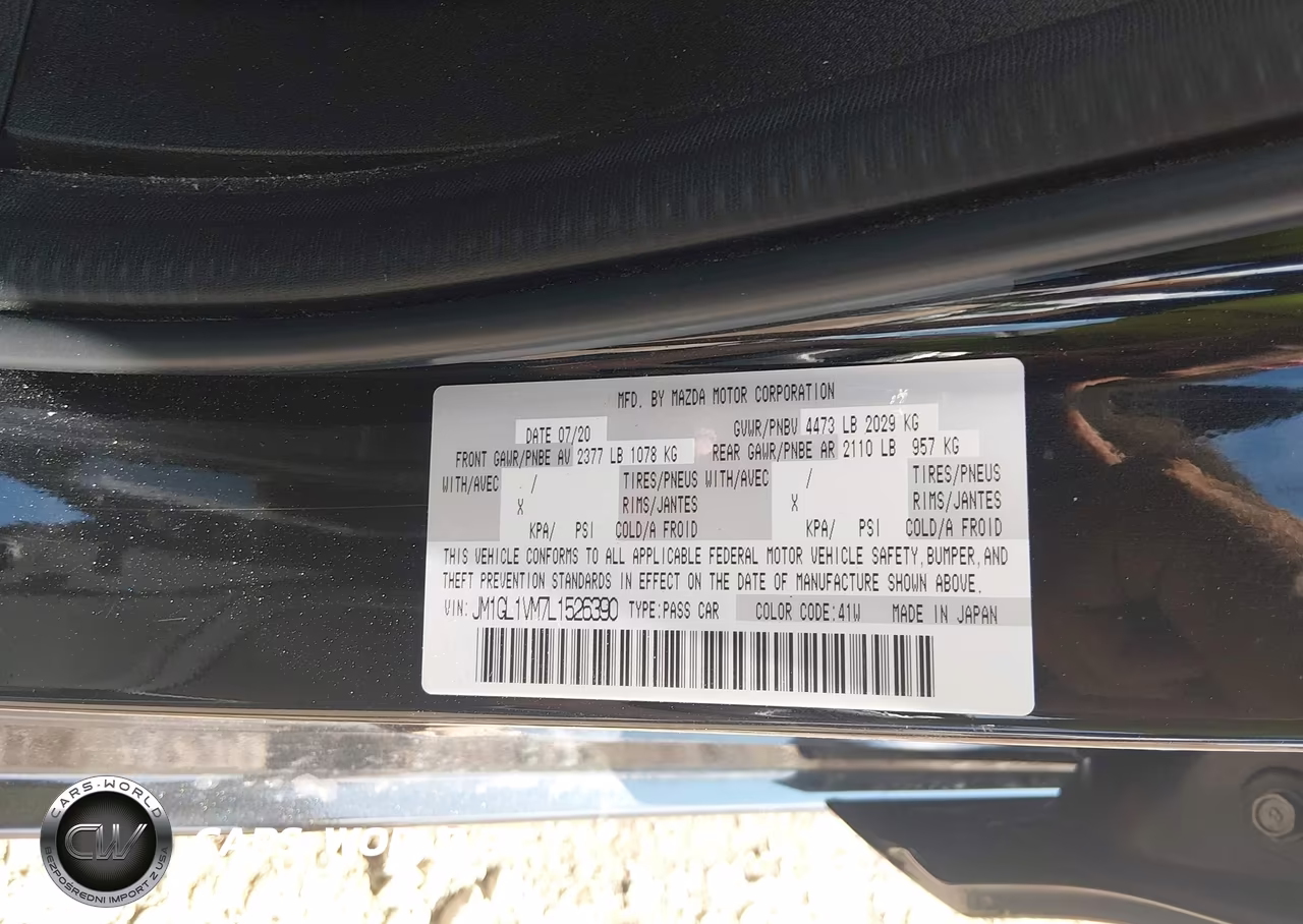 2020 Mazda Mazda6 Touring VIN:JM1GL1VM7L1526390 - 9