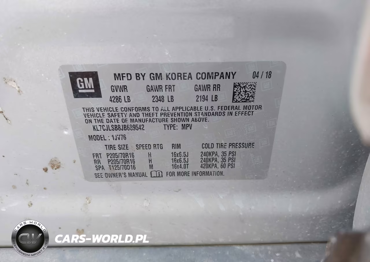 2018 Chevrolet Trax Lt VIN:KL7CJLSB8JB689542 - 9
