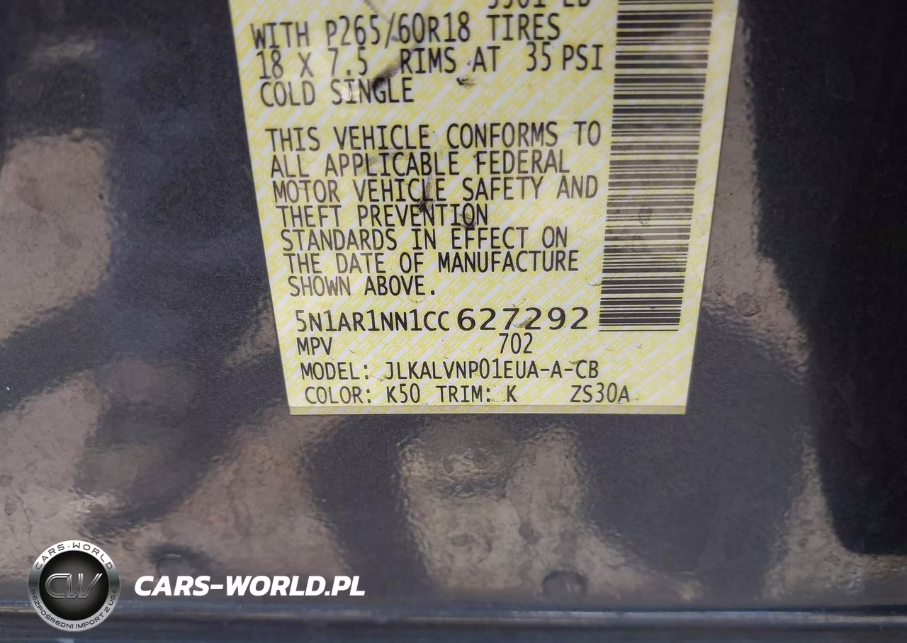 2012 Nissan Pathfinder Le VIN:5N1AR1NN1CC627292 - 9