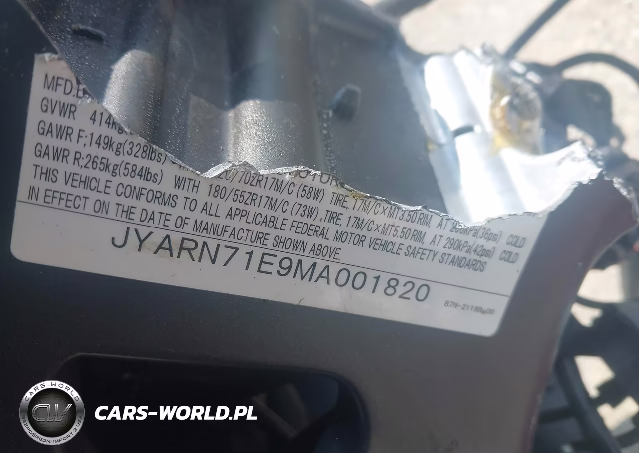 2021 Yamaha Mt09 VIN:JYARN71E9MA001820 - 10