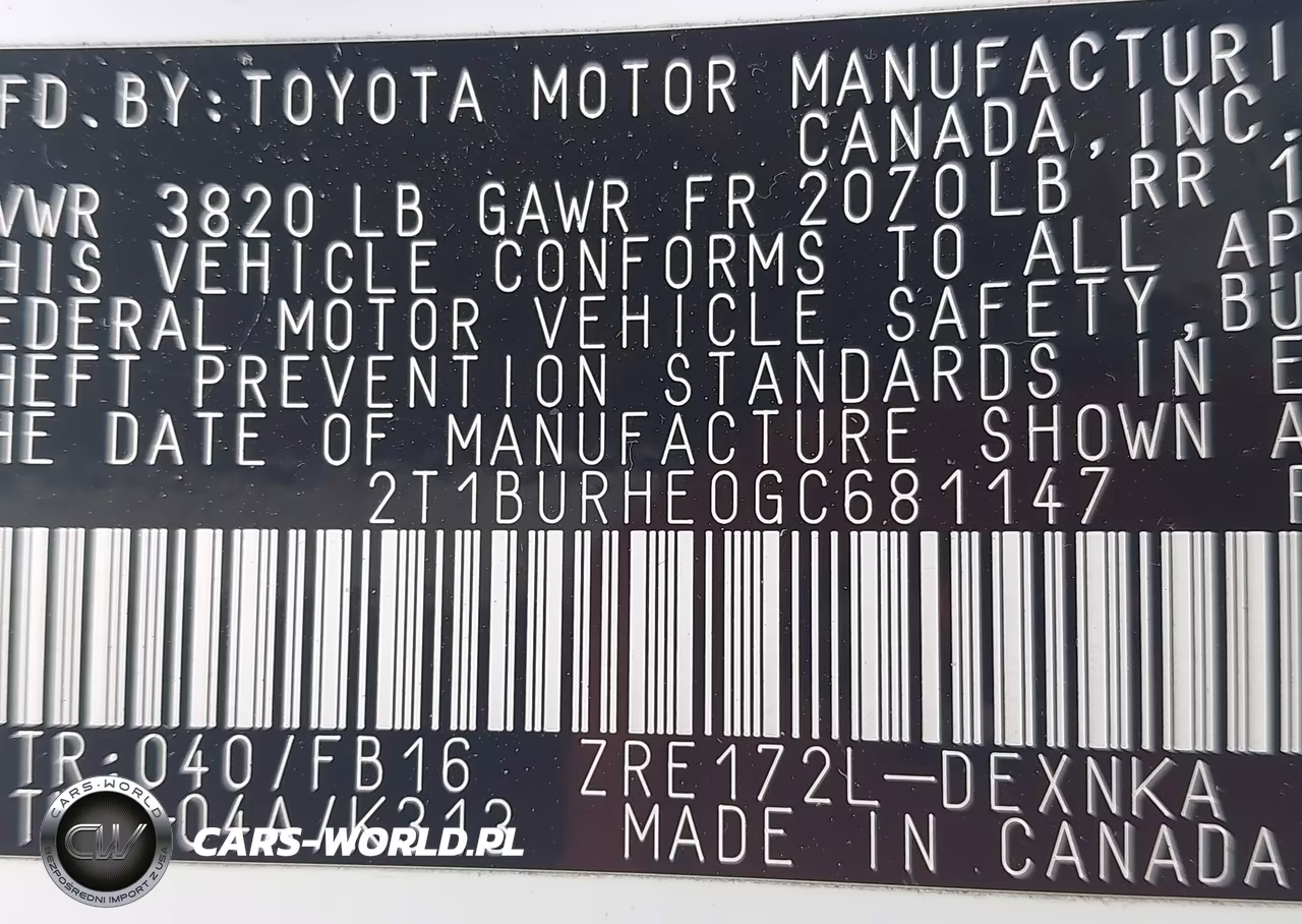 2016 Toyota Corolla Le Plus VIN:2T1BURHE0GC681147 - 9