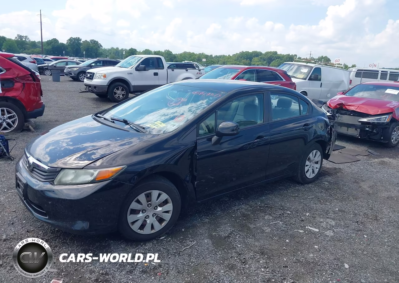 2012 Honda Civic Lx VIN:19XFB2F52CE384314 - 2
