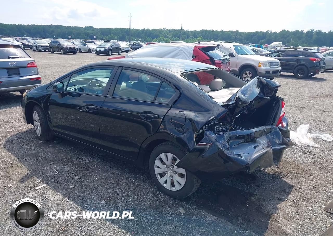 2012 Honda Civic Lx VIN:19XFB2F52CE384314 - 3