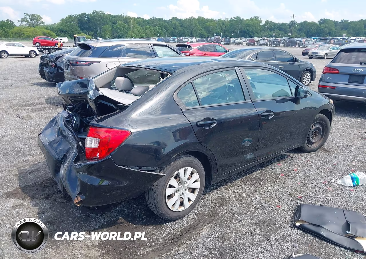 2012 Honda Civic Lx VIN:19XFB2F52CE384314 - 4