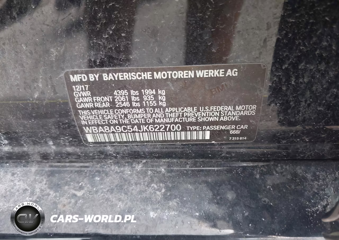 2018 BMW 320I VIN:WBA8A9C54JK622700 - 9