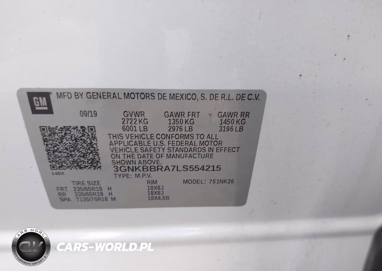 2020 Chevrolet Blazer Fwd 1Lt VIN:3GNKBBRA7LS554215 - 9