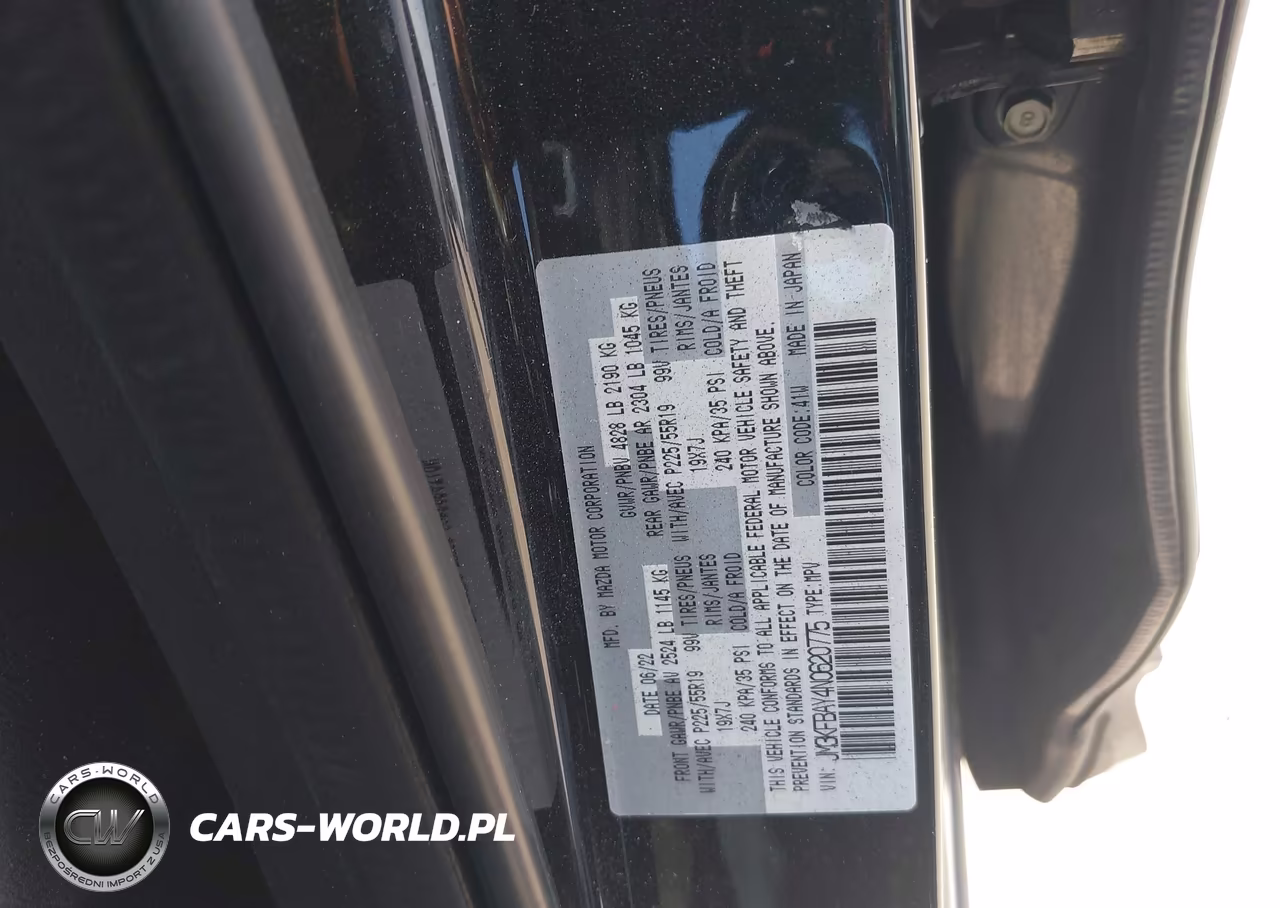 2022 Mazda Cx-5 2.5 Turbo VIN:JM3KFBAY4N0620775 - 9