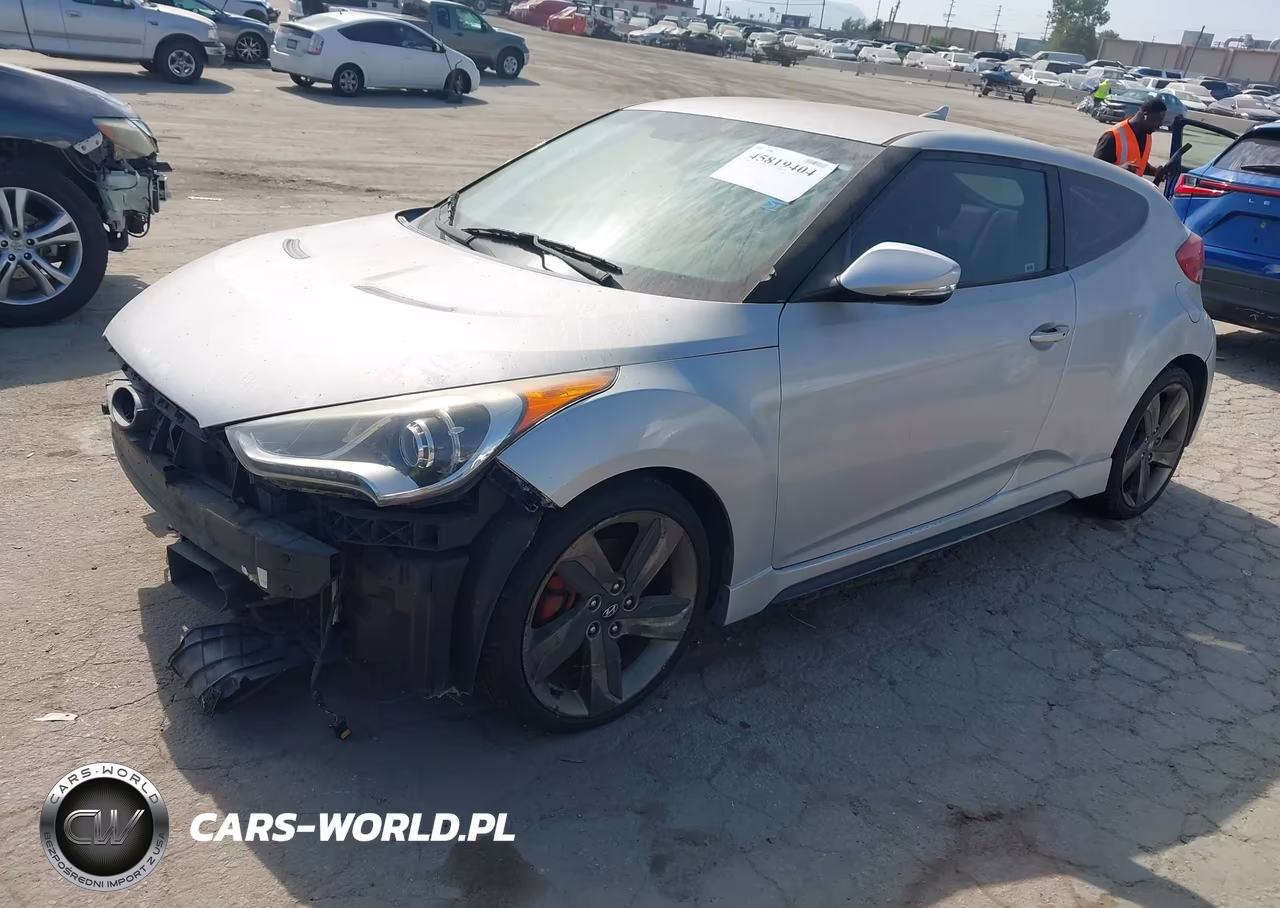 2015 Hyundai Veloster Turbo VIN:KMHTC6AE0FU237344 - 2