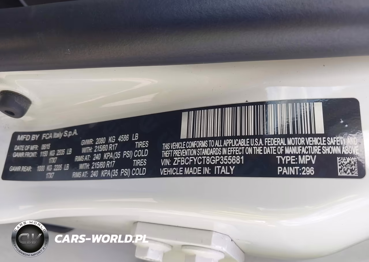 2016 Fiat 500X Trekking VIN:ZFBCFYCT8GP355681 - 9