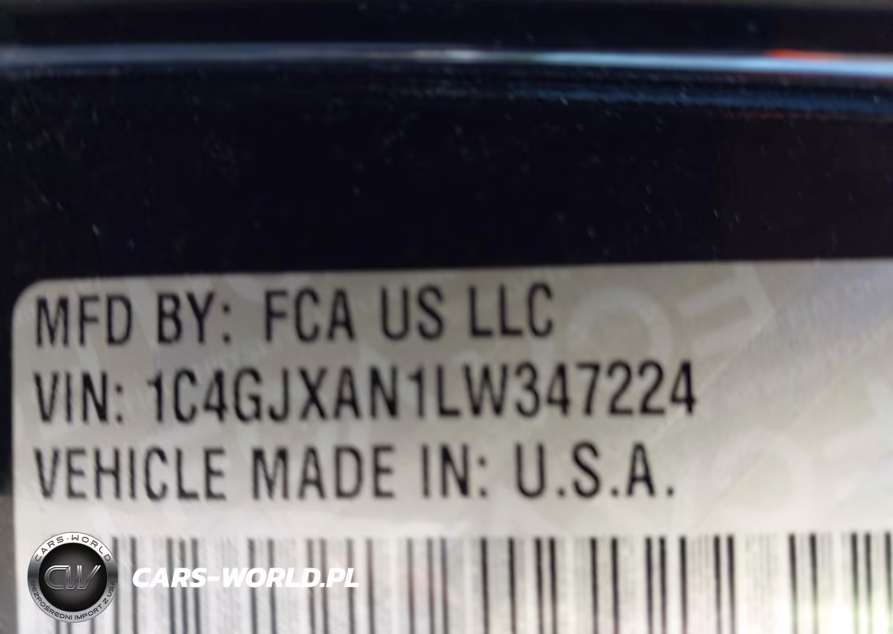 2020 Jeep Wrangler Sport S 4X4 VIN:1C4GJXAN1LW347224 - 9