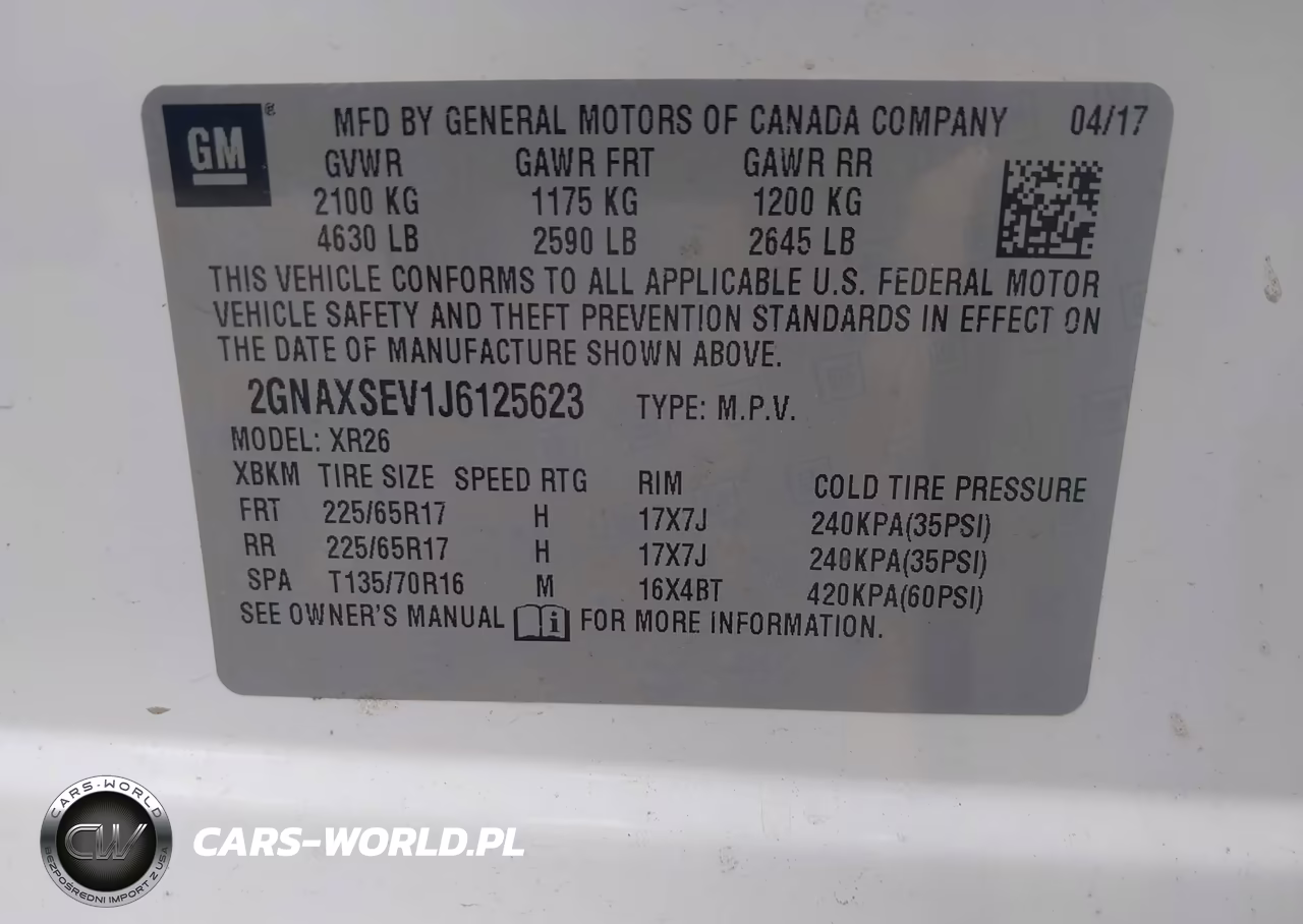 2018 Chevrolet Equinox Lt VIN:2GNAXSEV1J6125623 - 9