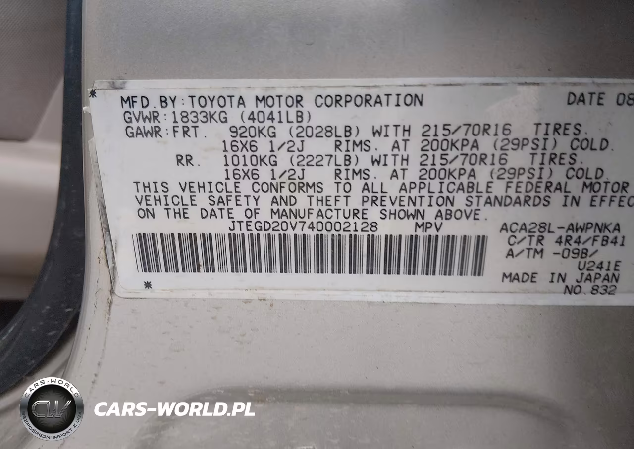 2004 Toyota Rav4 VIN:JTEGD20V740002128 - 9