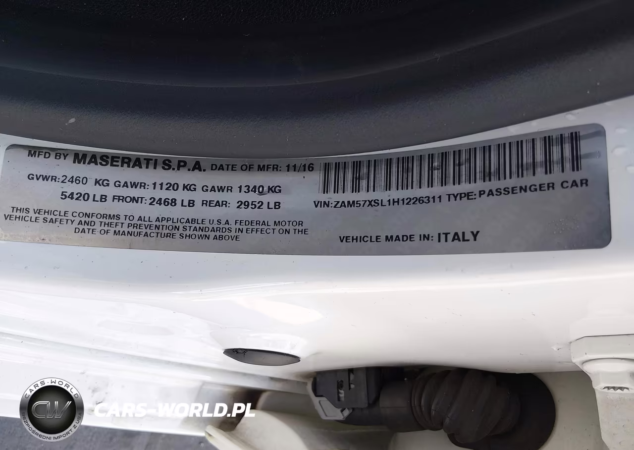 2017 Maserati Ghibli VIN:ZAM57XSL1H1226311 - 9