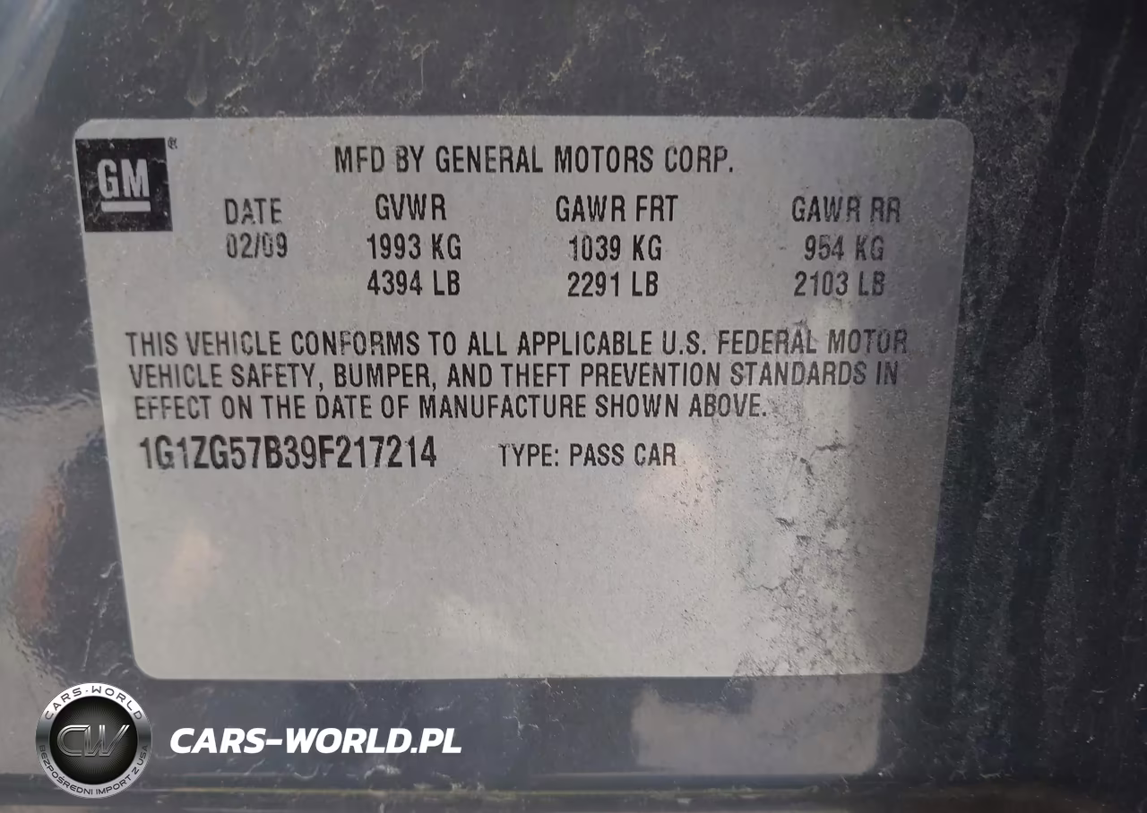 2009 Chevrolet Malibu Ls VIN:1G1ZG57B39F217214 - 9